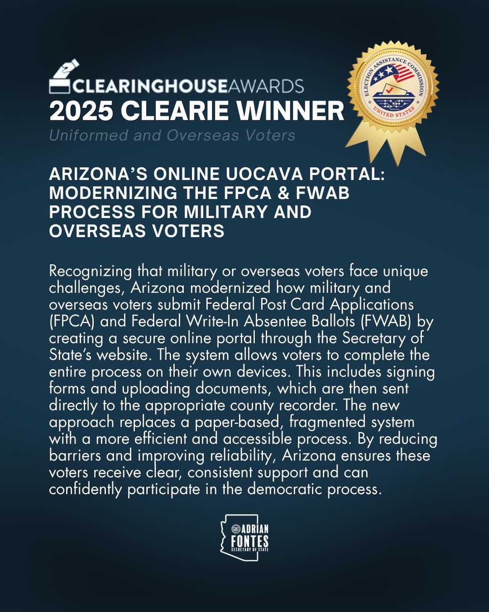 Arizona Secretary of State tweet media