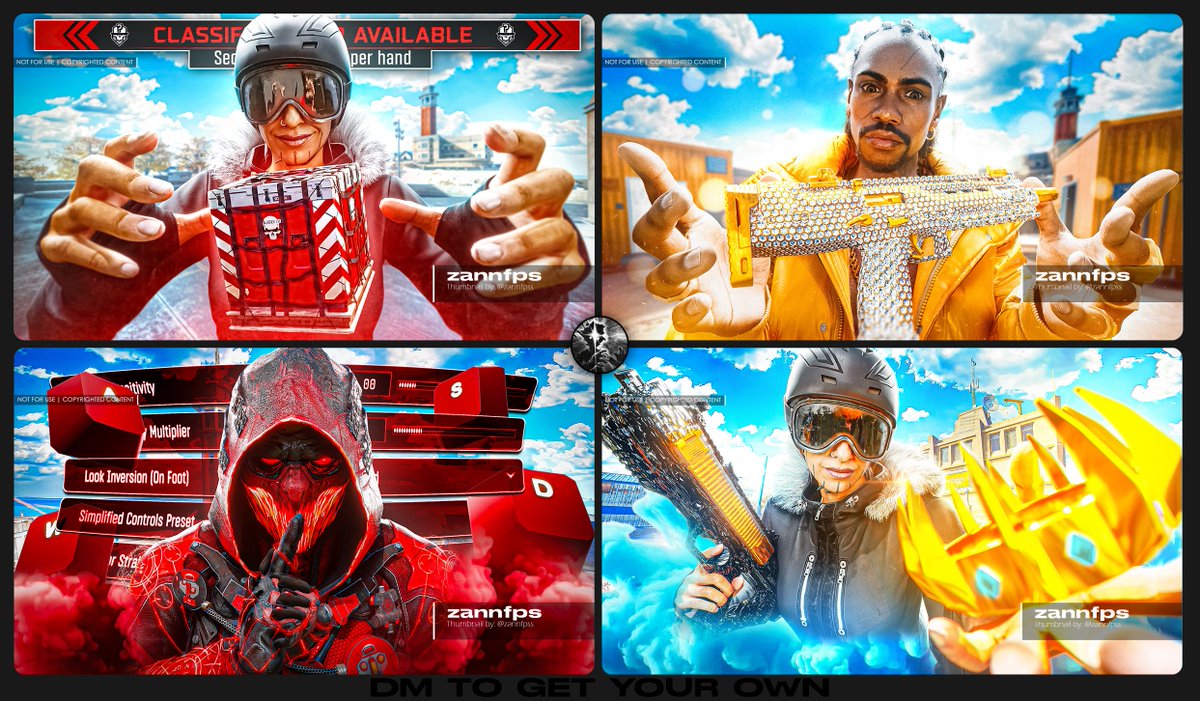 zannfpss's tweet photo. recent warzone thumbnails

dm to get a ctr boost📈 https://t.co/ThJ8QxQB6j