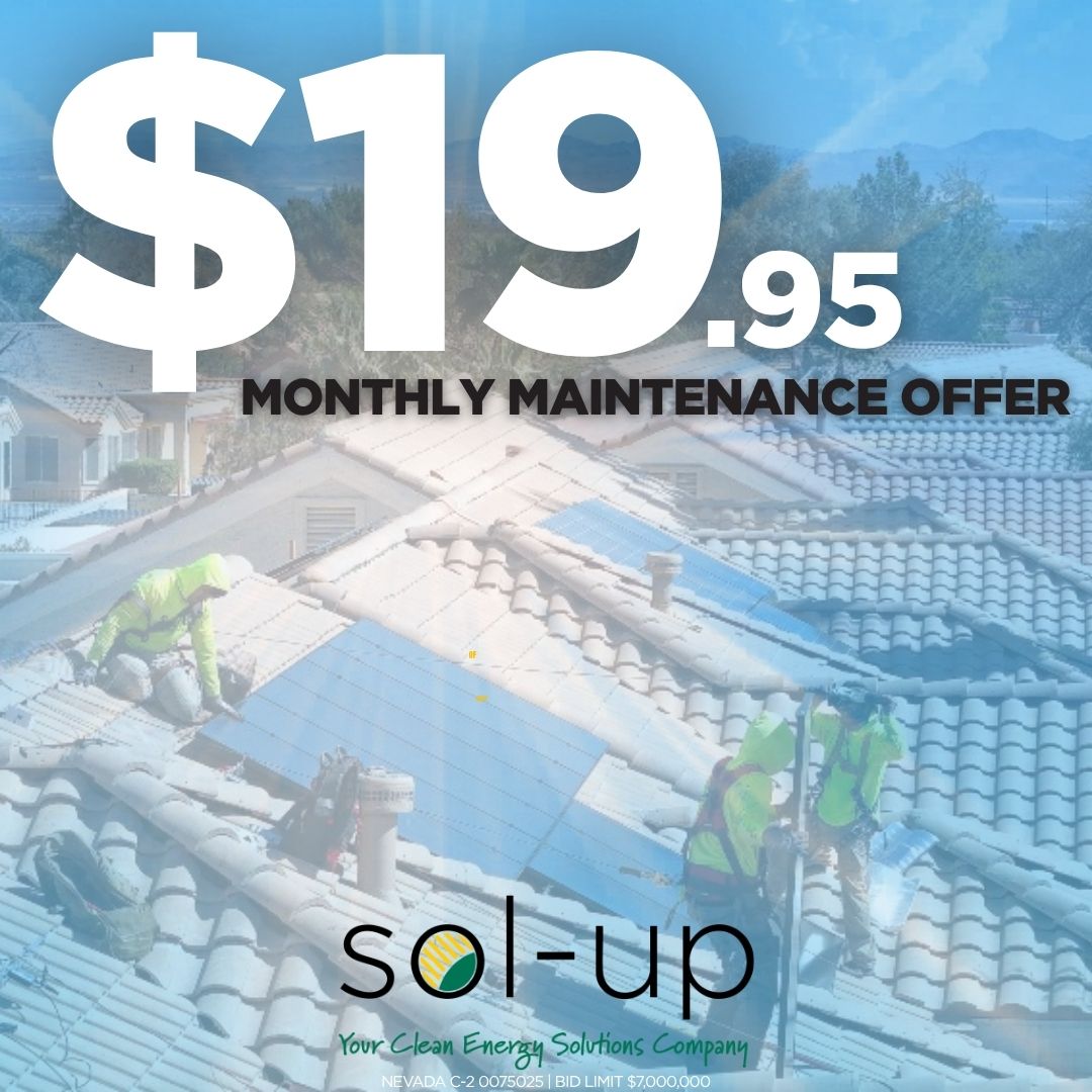 solupnv's tweet photo. Starting at just $19.95/month, SolUp’s service team can help keep your system running efficiently through Nevada’s toughest summer temperatures. 

Visit https://t.co/ZfvoGC9yhA today to learn more about our maintenance plans https://t.co/1kE5TvPJmR