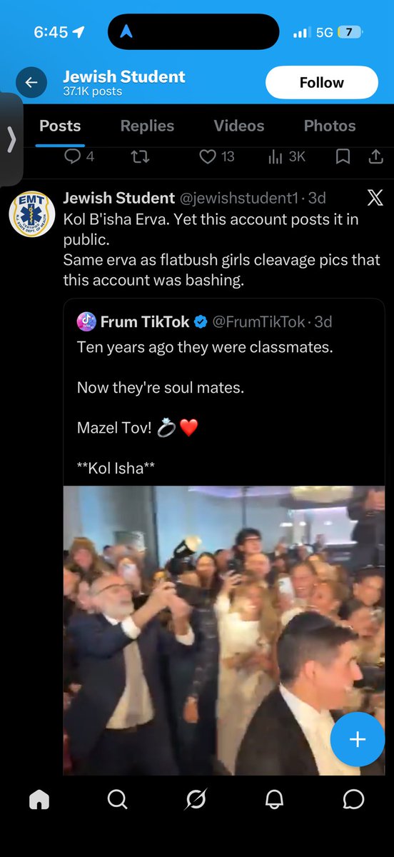 hmmmmmbbb's tweet photo. @jewishstudent1 Is this you? Apparently you youself has zero yiras Shamayim. Blocked. https://t.co/VfQ8TBr5Xm