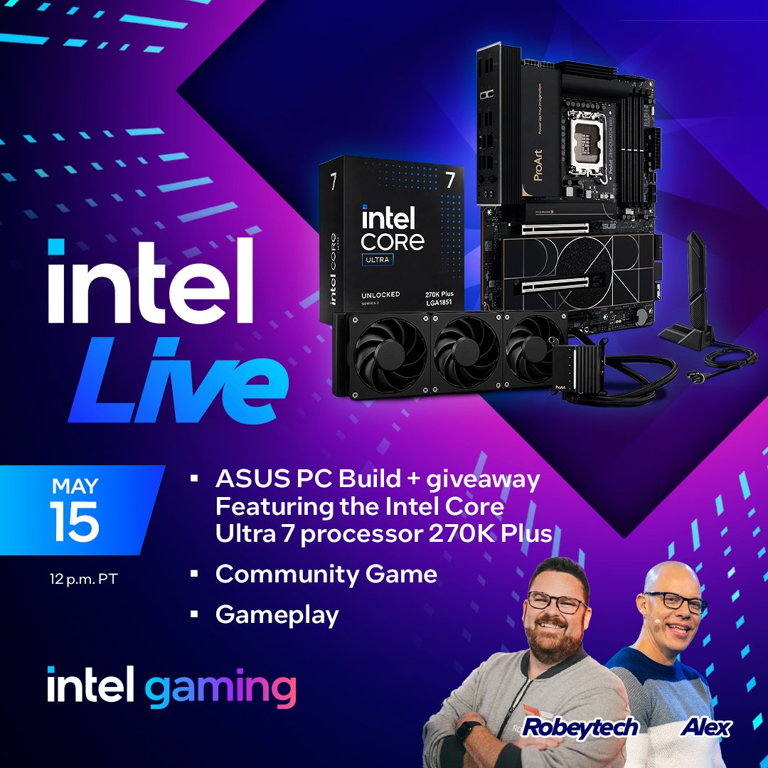 Intel Gaming tweet media