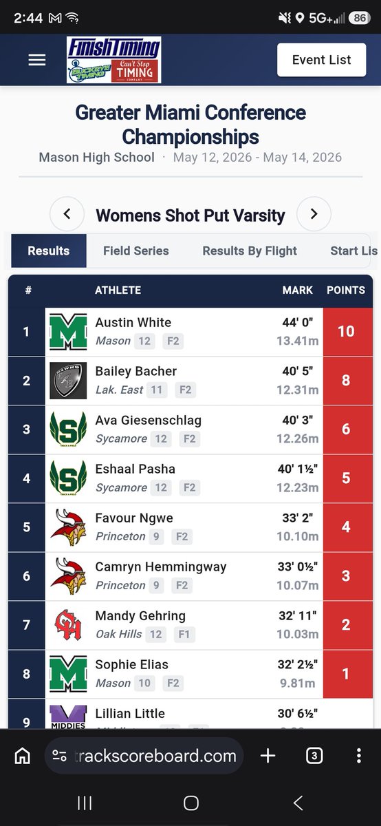 LakotaEastTF's tweet photo. Bailey Bacher brings home 🥈 in the Girls Shot Put at the GMC Championship! Way to go, Bailey!! 

#LetsFly
@LakotaEastAD 
@EAST_HAWKS https://t.co/kQHUqWZwLt
