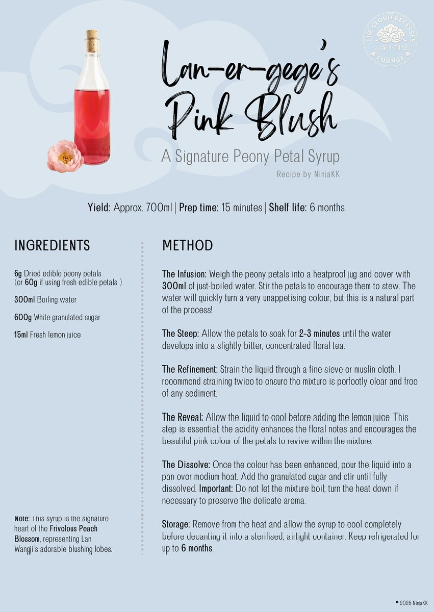 TheNinjaKK's tweet photo. The secret peony syrup base 😍🌸 https://t.co/ZzshcnXkNd