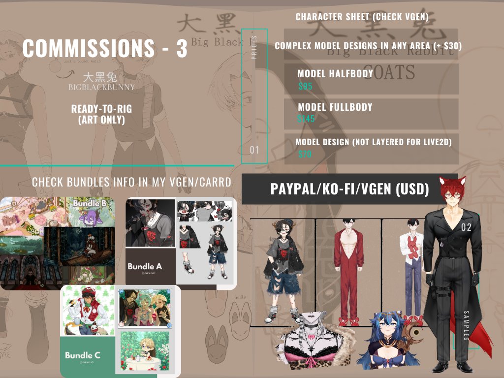 DaHeiTu0's tweet photo. CMS Update May 2026 
https://t.co/PMgx4Ol6Be
- Added Experimental Styles (Moe/Old anime + Colorful Pop Styles)
✧I also accept cms out of VGen (twt/tumblr/email contact)   
✧RTs appreciated (´ ˘ `)  
✧Adopts, YCH and Bundles in Vgen (or you can ask!) https://t.co/Z0LahnGJ4e