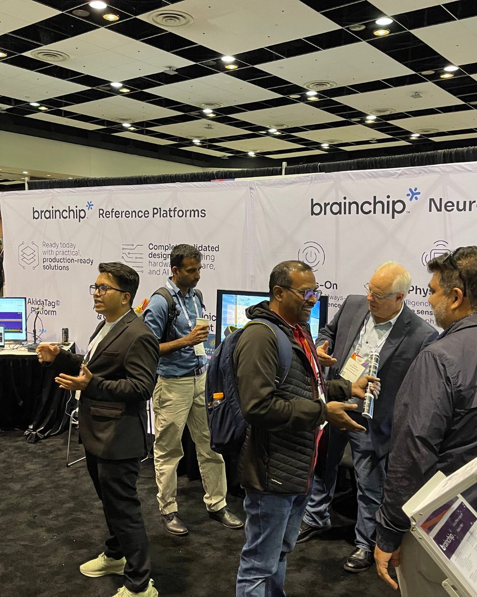 BrainChip_inc's tweet photo. Proud Silver Sponsor of Embedded Vision Summit 2026 🤩

AkidaTag live in Santa Clara. Always-on. On-device. No cloud. The response on the floor said it all🔥 Thank you to everyone who stopped by! 👋  

#EmbeddedVision #ComputerVision #EdgeAI #BrainChip #AkidaTag https://t.co/9qfjRZOAoW