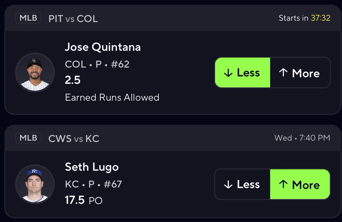 PropKitchen's tweet photo. PrizePicks Collab w/ @BreakRoomBet 💪

🍽️ Jose Quintana u2.5 ERA
🍽️ Seth Lugo o17.5 Outs

♥️ IF TAILING! https://t.co/aGoprkcQHp