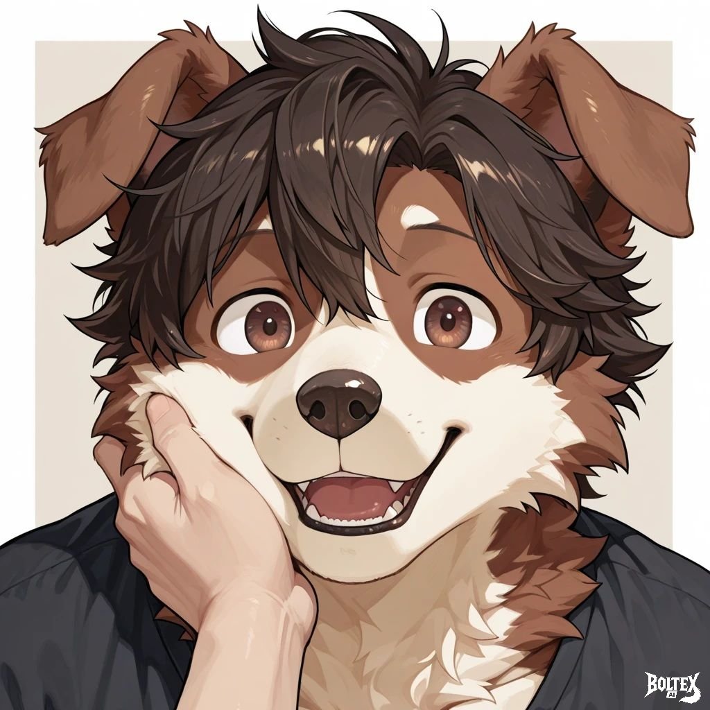 Boltex_AI's tweet photo. My OC! His name is Tai the Border Collie!

#furry #AI https://t.co/8ttHQgZDRR