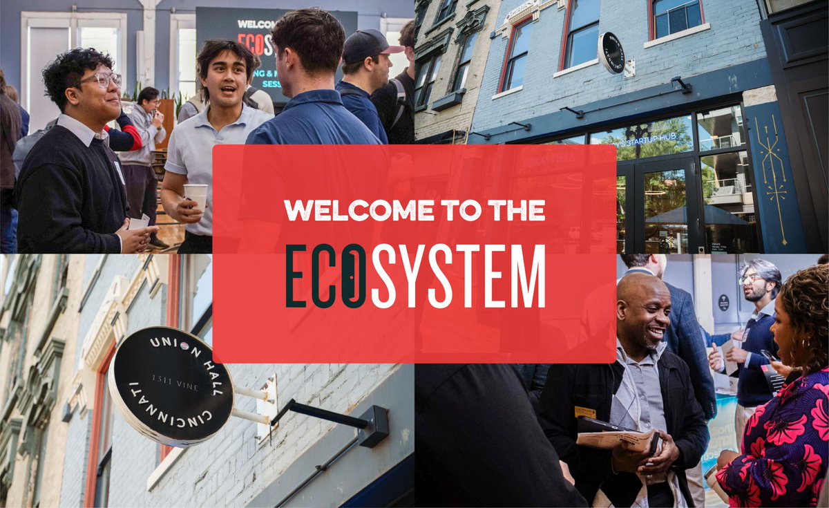 StartupCincy's tweet photo. New to StartupCincy? Start here.

Join us for Welcome to the Ecosystem—a chance to get a view of the people &amp; programs in our startup scene. Hear insights from local organizations, then connect during tabling.

📍 Union Hall
🗓 June 3 | 10:00 AM
✉️ RSVP https://t.co/ECtgkQlKEf https://t.co/XrL2iS9RqN