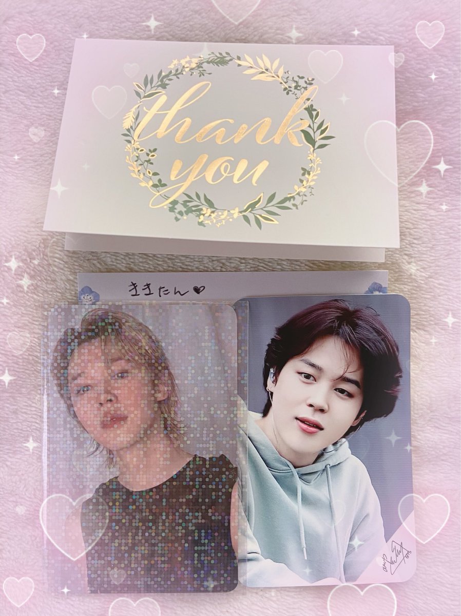 あやちゃんから💜 ジミンちゃんトレカが届きました🐥💜 Army Zone