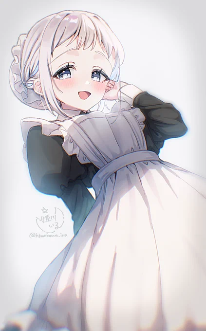メイドさんなリーリヤちゃん、シニヨンキャップ付けてて欲しい #学マスFA