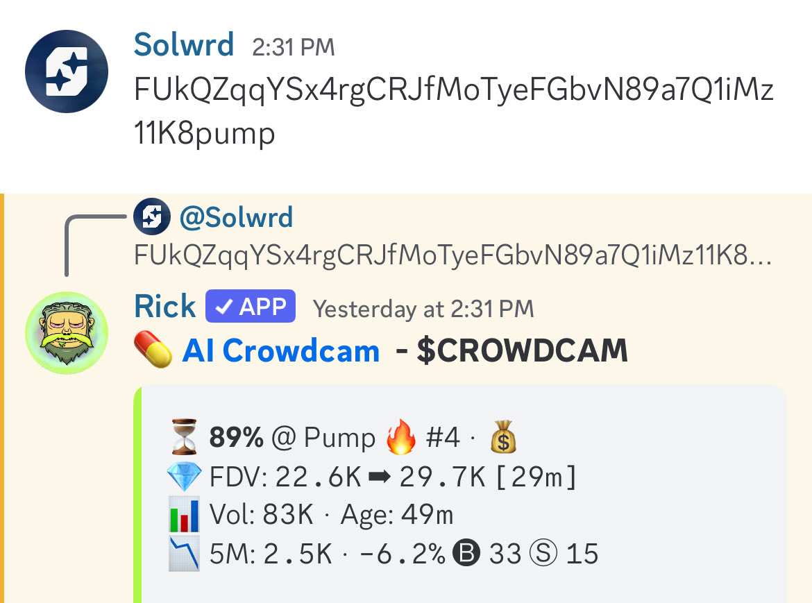 solwrd_'s tweet photo. $crowdcam 22k - 660k = 30x https://t.co/v78pH9jidR