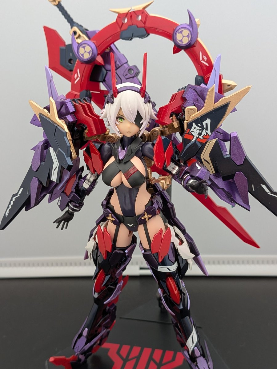 puralemon's tweet photo. 皇巫 スサノヲ完成！！
顔が良すぎる
#メガミデバイス https://t.co/L5RANdalis