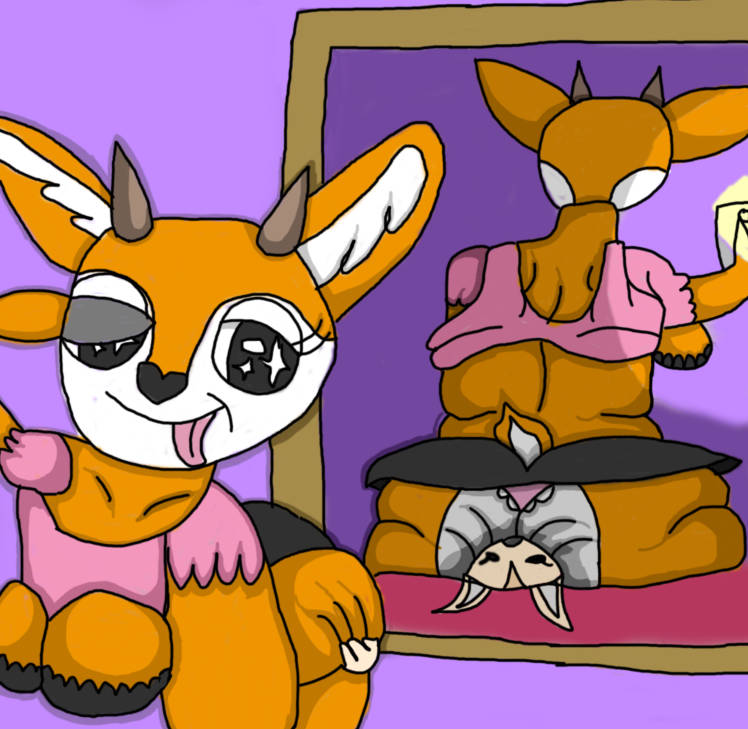 Rustelox's tweet photo. Who doesn't love so good ol' coworker bonding?

request done for the goat @NotITM https://t.co/mxpHZy0fLA