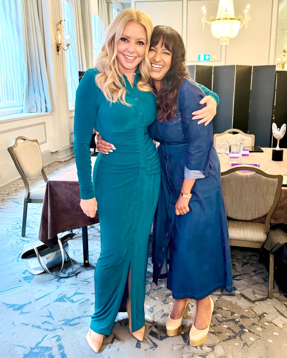 Carol Vorderman & Ranvir Singh.
