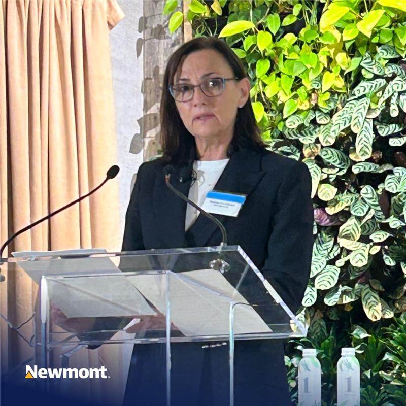 NewmontCorp's tweet photo. CEO Natascha Viljoen spoke this week at the Bank of America Metals & Mining Conference, discussing #Newmont’s operational performance, disciplined capital allocation strategy, and the work undertaken over recent years to strengthen and streamline the company’s world-class portfolio.