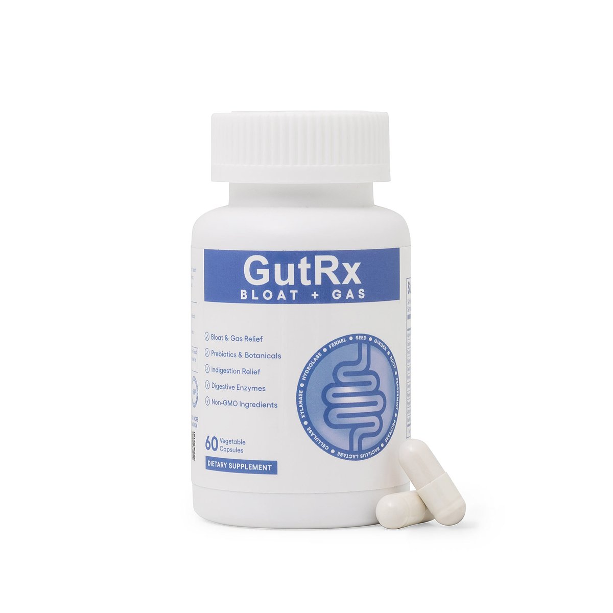 GutRxLabs's tweet photo. Bloating after every meal isn’t “just normal.” 💨

If your stomach feels heavy, tight, gassy, or uncomfortable after eating, your digestion may need support — not another restrictive diet.

GutRx Bloat + Gas combines targeted digestive enzymes, gut-soothing botanicals, and probiotics to help break down the foods most likely to trigger bloating and pressure before they ruin your day. 🌿

💪Helps reduce gas and bloating
💪Supports digestion of carbs, dairy, fiber & protein
💪Includes ginger, fennel & peppermint for gut comfort
✅Third-party tested & non-GMO

Eat the food. Lose the bloat. ✨

#gutrx #guthealth #bloatingrelief #digestivehealth #gutfirst #gowithyourgut
