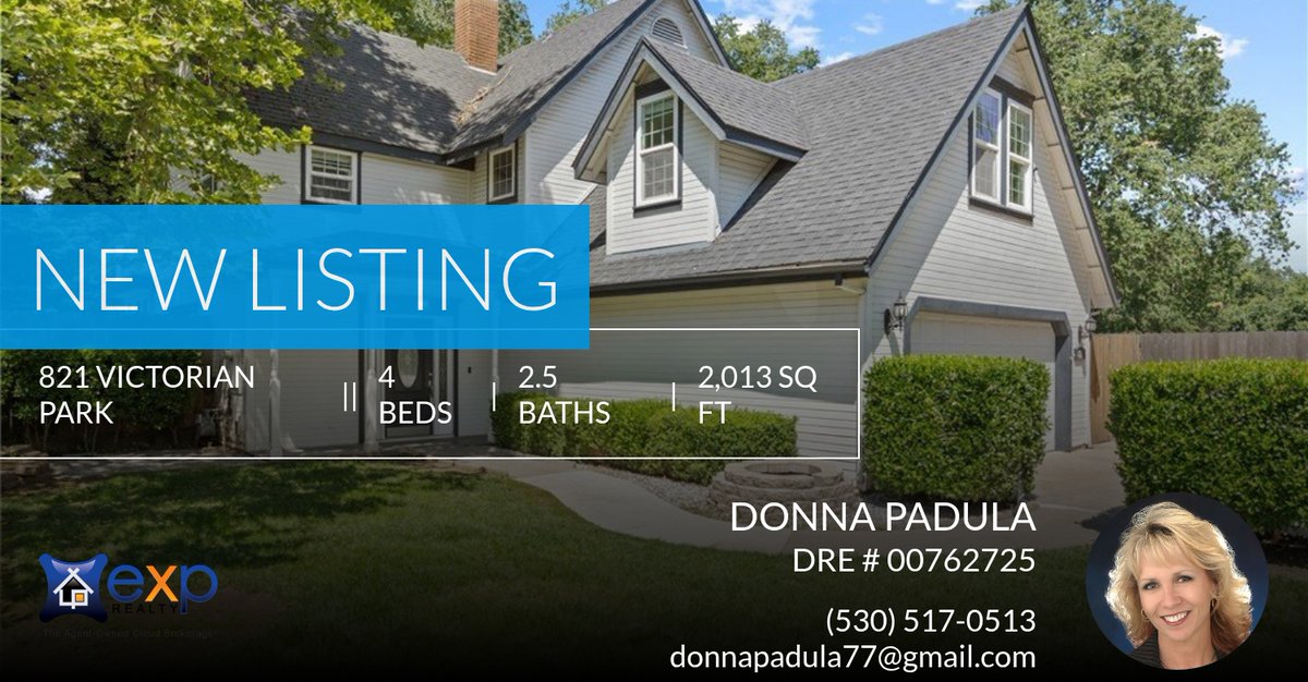 donnapadula77's tweet photo. 📍 New Listing 📍 Take a look at this fantastic new property that just hit the market located at 821 Victorian Park in Chico. Reach out here or at (530) 517-0513 for more information

Donna Padula, DRE # 00762725 eXp Realty of Cali... https://t.co/hyYkR88xFB https://t.co/RP8kL25QzO