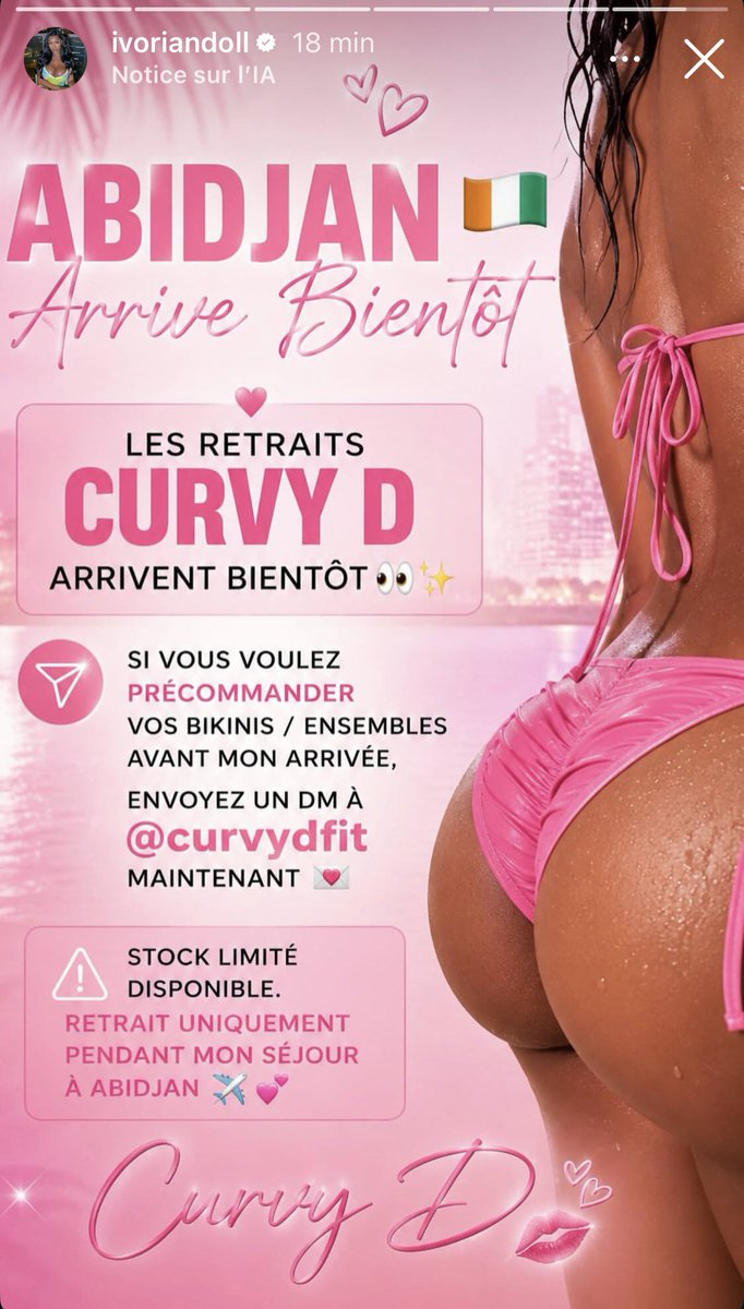 wizi_1X's tweet photo. 🚨 les bikini CURVI D arrivent bientôt sur Abidjan 🇨🇮 @IvorianDoll_ 🫡⚔️ https://t.co/zHCtoJcIK8
