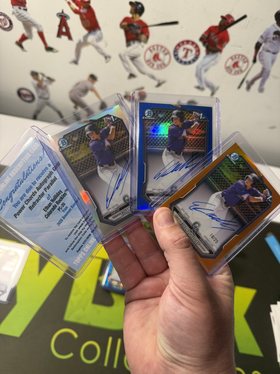 AlexShoudy's tweet photo. All from one hobby case @CardPurchaser https://t.co/oSndpi3tDI