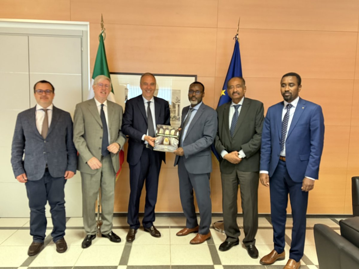 SMPASchool's tweet photo. Following the April 15 MoU signing in Mogadishu, the SMPA delegation, led by the Director General, met with the Italian SNA Vice President in Rome to operationalize our partnership. The roadmap is now set to begin with an initial online courses, supported by a new "Second Level Agreement" to deepen our institutional commitments.
Work is already underway to finalize the TORs and a comprehensive course catalogue by next quarter. With Amb. Gaiana coordinating between Rome and Mogadishu, we are moving forward with our 2026–2030 Strategic Training Roadmap to strengthen public administration. #SMPA #SNARome #GlobalPartnerships #PublicAdmin