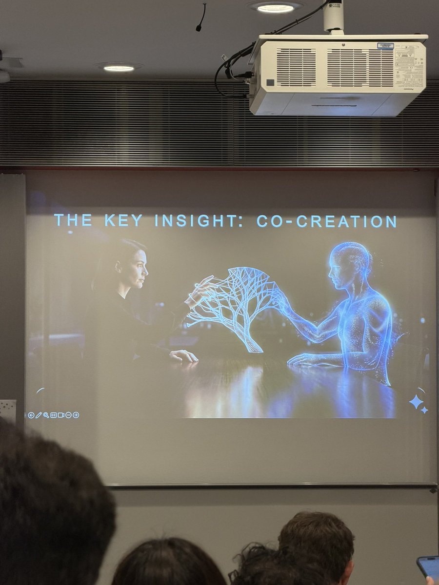 Shaoyue95's tweet photo. Inspiring talk from @landay at imperial today. Takeaways:
https://t.co/sqr67dfwZd should augment, not replace
2.Models silently encode ontologies — Western frameworks as invisible defaults
3.The key isn’t capability, it’s co-creation
Happy for 2nd chat with landay since CHI’24✌️ https://t.co/qYWFDyL8KS