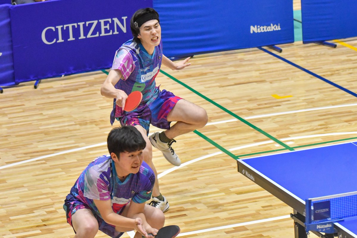 pandachan65's tweet photo. ビッグトーナメント熊本大会
#ケアリッツテクノロジーズ
長野・沼村ペア
#長野祥太朗 選手 #沼村斉弥 選手

2026.4.24
📍菊陽町総合体育館
#日本卓球リーグ https://t.co/wHpDZ7ACrf