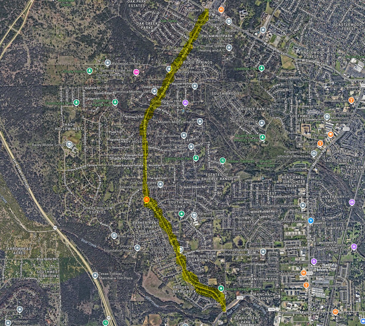 ManchacaFire's tweet photo. **DRIVE SAFELY** between now and May 22nd from 9a to 4p daily, Brodie Lane will be closed in various sections from FM 1626 to Slaughter for repaving.

Expect delays.

#CommunitySafety #traviscountyesds #weloveourcommunity https://t.co/R9Yf8xbeT8