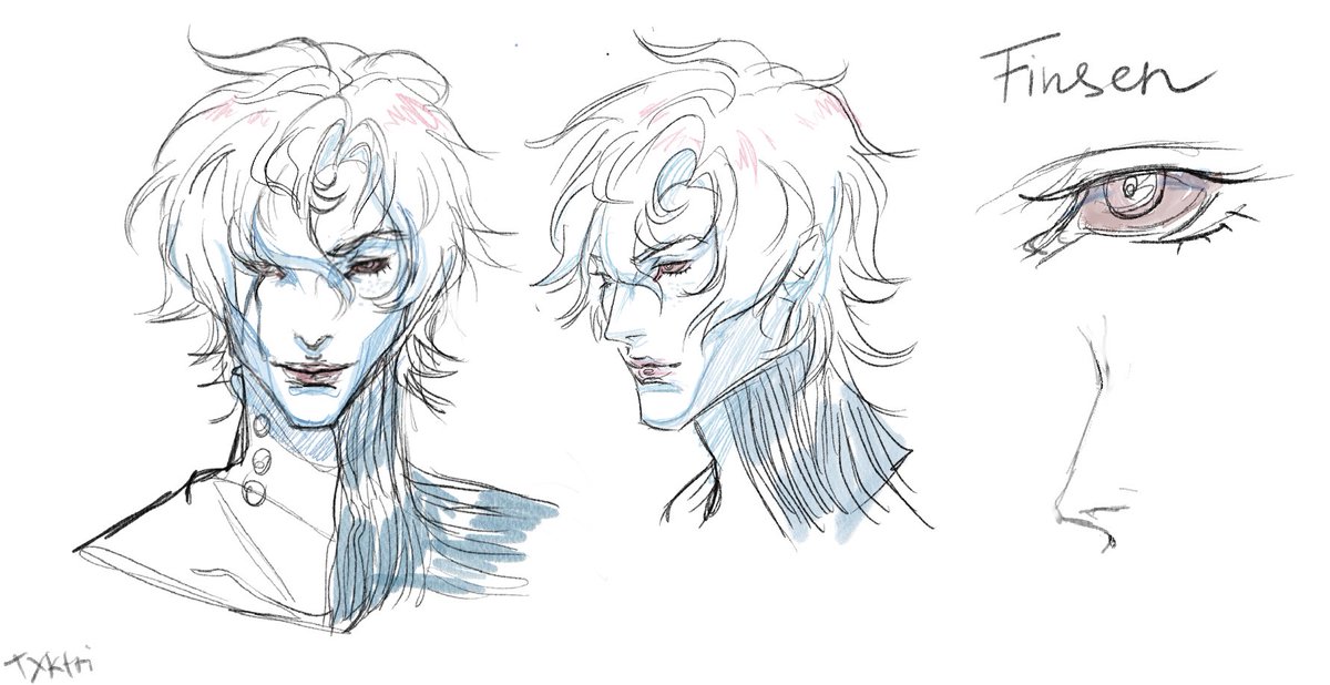 tx_ktti's tweet photo. + bonus 

I tried to remember his features in my style.
#finsen #idv https://t.co/ovRVOAOTZL