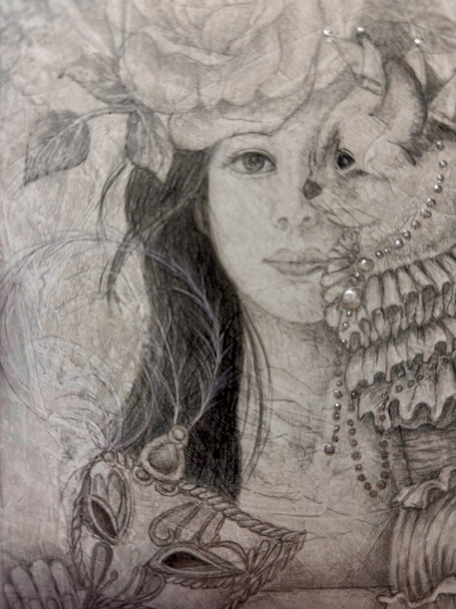鉛筆画 復讐を決めた日 制作途中 5/20〜6/2の鉛筆画展に向けて #鉛筆画 #pencildrawing #art