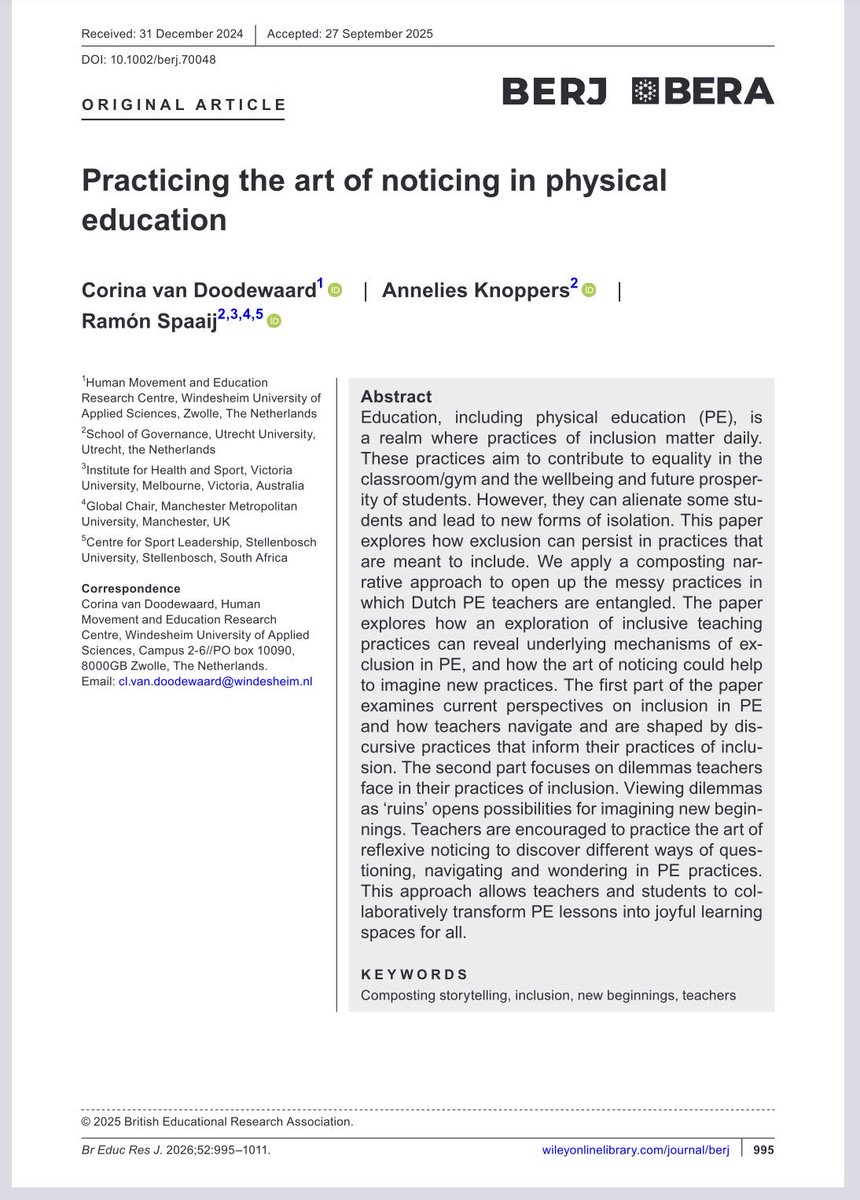British Educational Research Journal tweet media