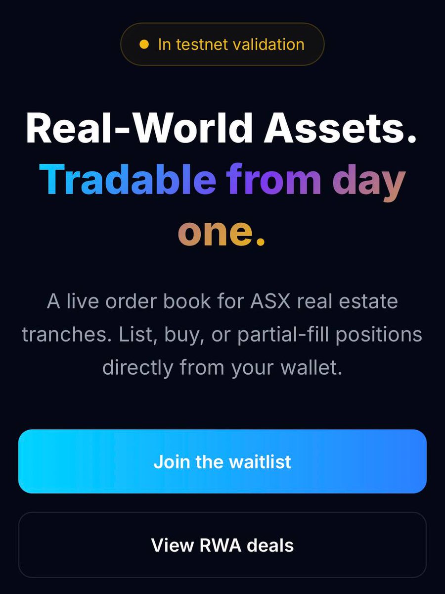 asx_capital's tweet photo. We are continuing to work towards our BNB chain RWA launch with new features to streamline Real Estate RWA's on chain. 

Coming soon: Our in house on-chain order book! 

✅ Fully Audited
✅ Non-Custodial
✅ Game Changing

See for yourself 👇 

https://t.co/c5QotXZDE0 https://t.co/Hek5GvWqZv