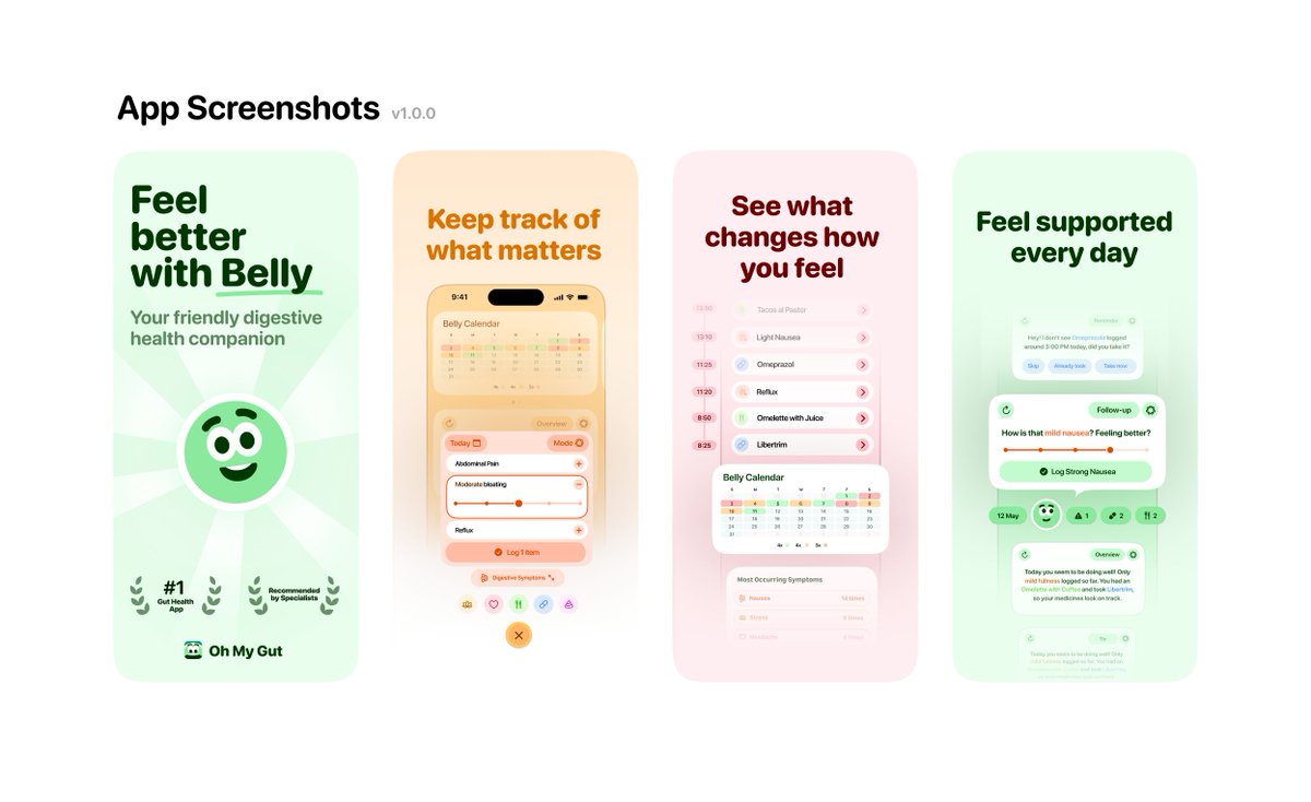 ohmygut_app's tweet photo. app screenshots - ready 🍳 https://t.co/v7bQCQGQeK