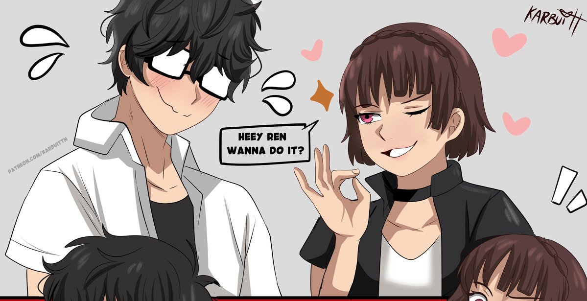 Karbuitt's tweet photo. Wholesome Ren x Makoto ❤️
Commissioned by Nolan https://t.co/4vD7bhDJN5