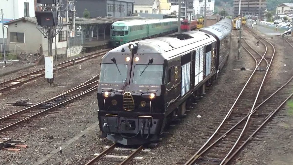 jr九州久大本線で撮影しました。 ななつ星です。 0514