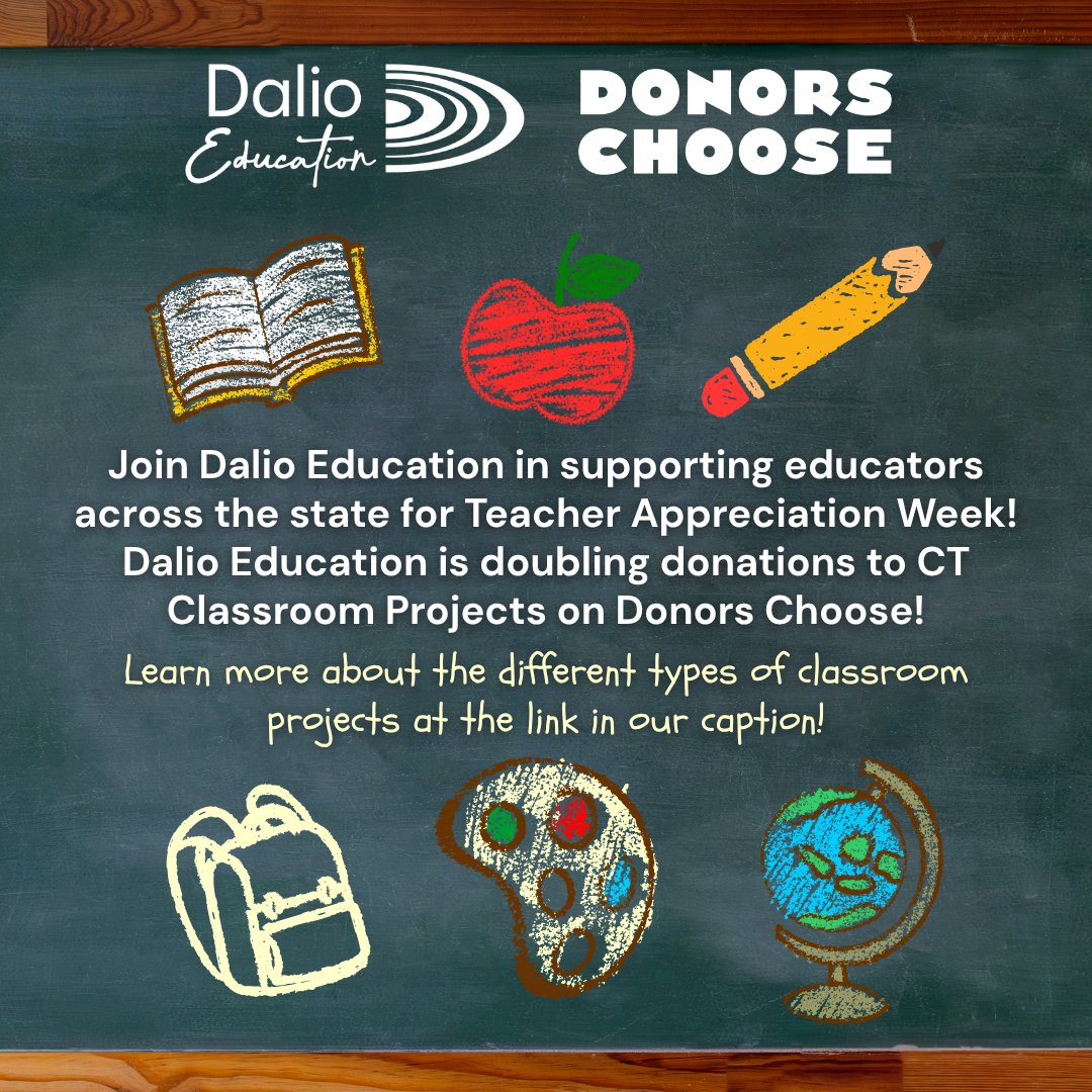 DalioEducation's tweet photo. Head to this link to learn how to help uplift CT Classrooms! ➡️ https://t.co/fh4S1cTsGL https://t.co/BZjKcPaCrG