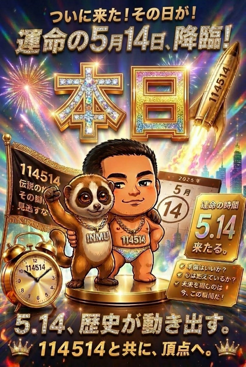 OMOTENASHI_COIN's tweet photo. 皆様、おはようございます 🌸
今日の紹介アカウント👇🏻
【 @inmucoin 】

本日5月14日は、その語呂合わせから、一部では熱き想いを込めて「来いよ（514）の日」
日本のインターネットという広大な海で語り継がれる伝説の存在…「野獣先輩」という御方について、私共の「おもてなし」の観点から、極めて雅（みやび）に紐解いてまいりたいと存じます。✨

【伝説の紳士と極上の包容力 / The Legendary Mentor & Ultimate Embrace】

​「野獣」という荒々しくも勇猛な名を冠するその御方ですが、その本質は、訪れる者を「屋上」という最も空に近い高みへといざない、渇きを潤すための「アイスティー」を振る舞う、極上の「接遇（ホスピタリティ）」の体現者でいらっしゃいます。

​彼が放つとされる「いいよ！こいよ！（114514）」という言霊。これは一見すると情熱的な叫びですが、その奥底には「相手のすべてを否定せず、両手を広げて迎え入れる」という、究極の無償の愛と包容力が隠されております。どのような波乱の相場であっても、決してコミュニティを拒絶せず「良いよ、こちらへおいでなさい」と力強く導くその姿勢。我々OMOTENASHIコインも、この野獣のような逞しさと、一切を包み込む深い懐を見習わねばなりませんわね。🦁🍵

​Though known across the Japanese internet as "Yajuu Senpai" (The Beast Mentor), his true essence reveals a masterclass in "Omotenashi." He invites his guests to the "rooftop"—the highest peak closer to the heavens—and graciously serves refreshing "iced tea." His legendary phrase, often represented by the numbers "114514" (Koi-yo / Come on!), is not merely a shout, but a profound expression of unconditional acceptance and warm embrace. OMOTENASHI Coin strives to learn from this "beast-like" strength and boundless hospitality, welcoming our entire community with open arms, no matter the market conditions. ✨💎

​荒々しき情熱の裏にある、相手を思いやる深い真心。
その二面性こそが、永く人々を魅了する秘密なのでしょう。
OMOTENASHIコインもまた、静かなる気品と、市場を駆け抜ける野獣のごとき力強さをもって、皆様を豊穣の未来へとご案内いたしますわ。⛩️💎
#INMU #野獣先輩 #YajuuSenpai
#114514