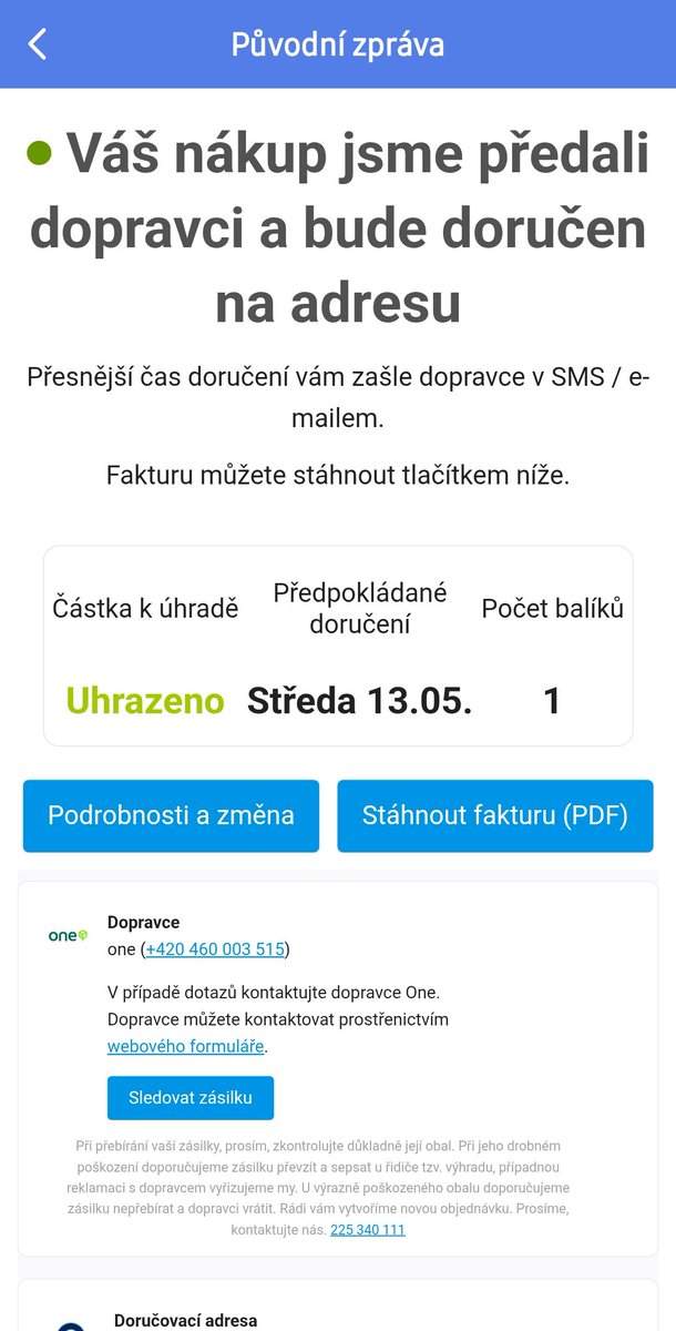 Marcus133340470's tweet photo. 4)Alzy měla být zásilka předaná dopravci tak k tomu ve skutečnosti vůbec nedošlo a když jsem se pokusil v 17hod kontaktovat přes bota zákaznicku linku tak se mi nikdo  nezval je ty evidentí že na zákaznická linka je v provozu jen do 17hod. https://t.co/nldwMkTbuE