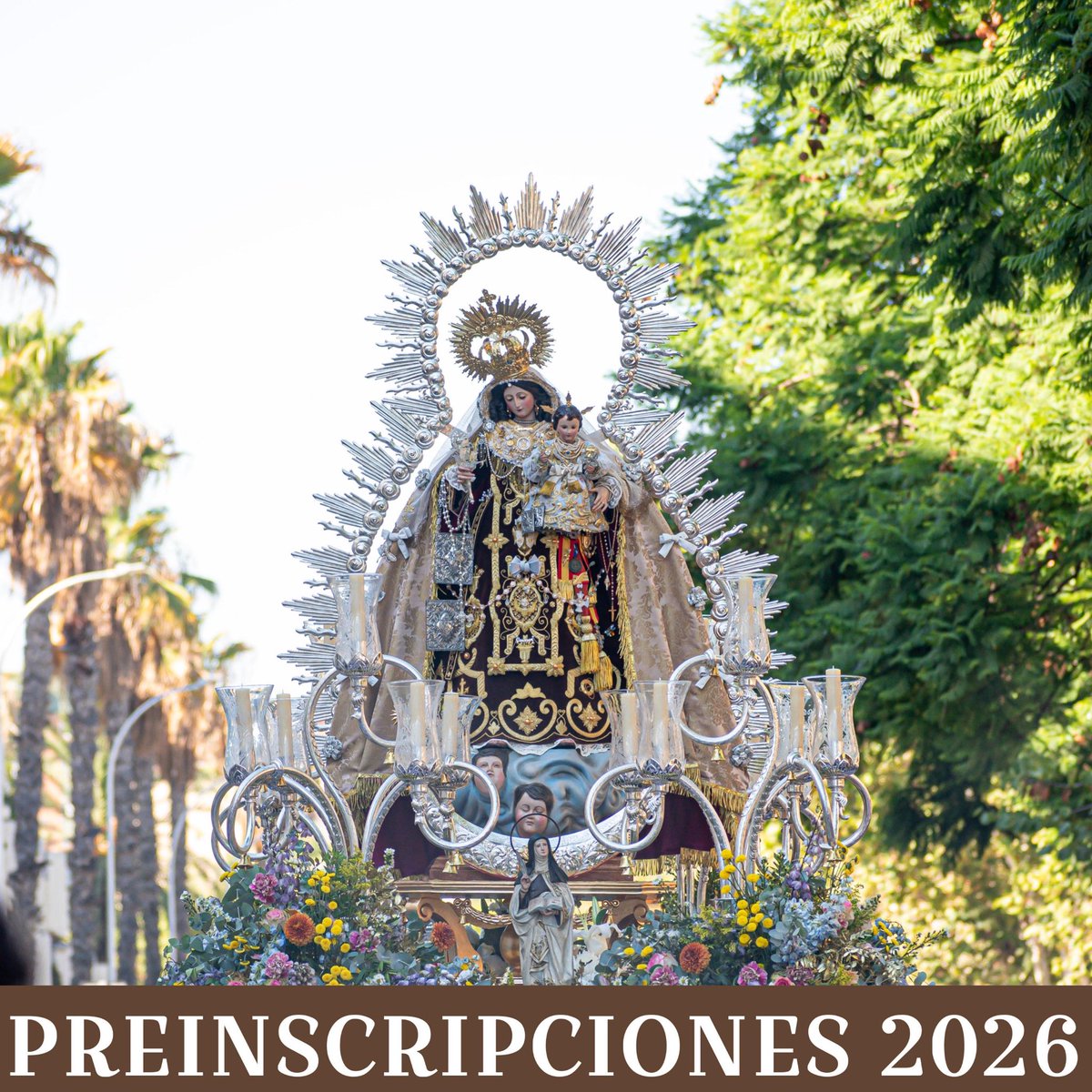 LitoralCarmen's tweet photo. |𝐏𝐑𝐄𝐈𝐍𝐒𝐂𝐑𝐈𝐏𝐂𝐈𝐎́𝐍|

Ya puedes preinscribirte para salir en la procesión de Ntra. Sra. Del Carmen.

Para ello deberás rellenar el formulario que encontraras tanto en el perfil de instagram como en las historias destacadas.

¡Comienza la cuenta atrás! https://t.co/95y7Yk6REP