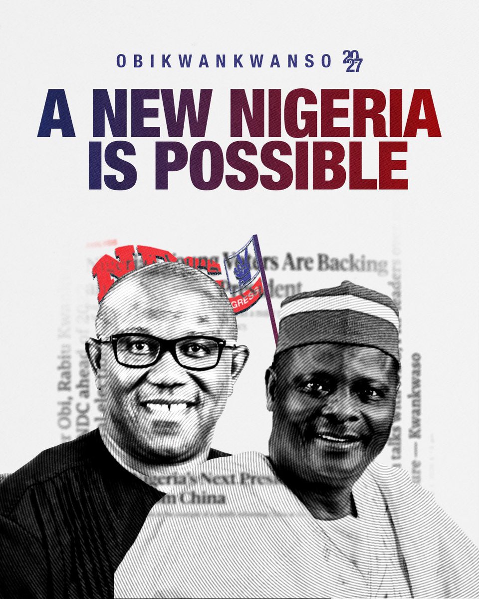 AymanHaruna1's tweet photo. OBI/KWANKWASO 🗳💯

A New Nigeria is POssible💯✅ #OK27 https://t.co/JXXSWza1ND