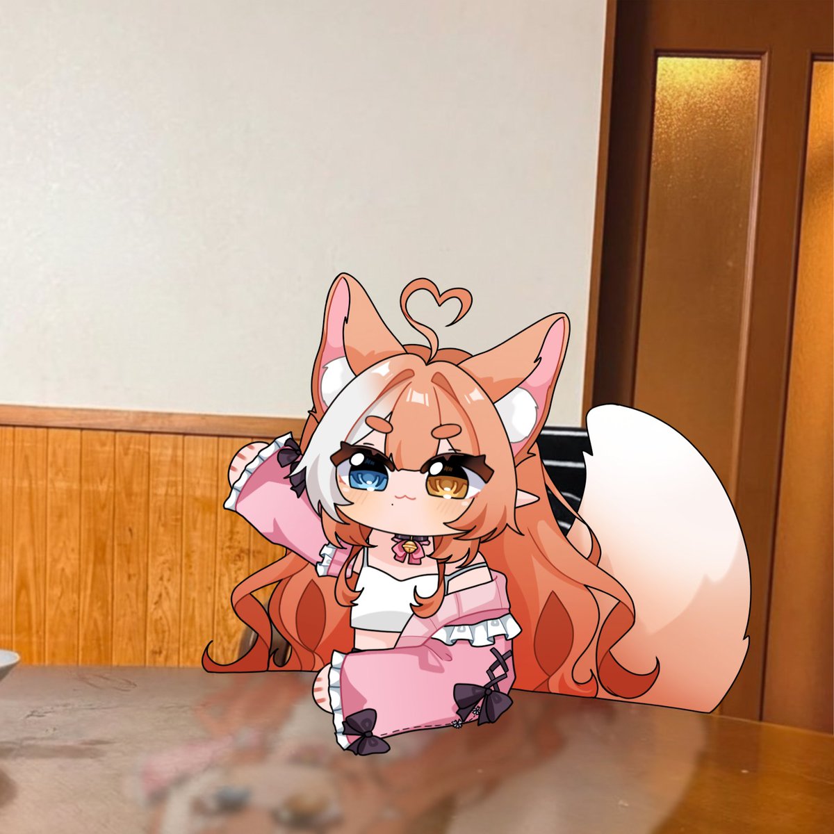 MichiiFox's tweet photo. guess who ends stream whenever she has to poop https://t.co/t5a2ccRZxx