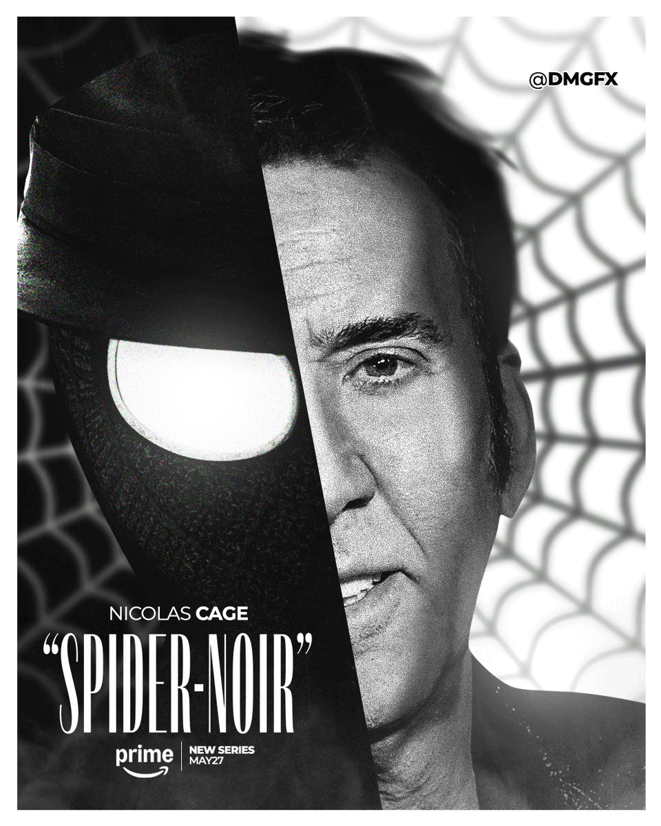 ayma11036's tweet photo. SPIDER-NOIR’ Poster Design Concept 🖼️
#posterartdesign #filmposterdesign #artwork #keyart #fanart #artist #art #filmposter #graphiste #graphicart #artistinstagram #alternativeposter #spidernoir #nicolascage https://t.co/9QpWEKNKEv
