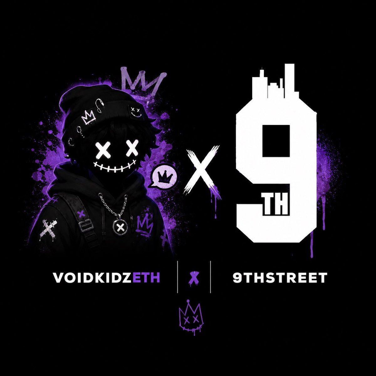 9thstreetdao's tweet photo. GIVEAWAY TIME 🚨

I’m giving out 10 spots for @VoidKidzEtho 

- 4200 Supply
- Free Mint on ETH 

How to enter:
↳ Follow  @VoidKidzEtho &amp; @9thstreetdao on X
↳ Reply with your EVM address
↳ 48hrs ⏳

Winners will be picked from active community members.

Street is Religion! https://t.co/zj0chHp5Lj
