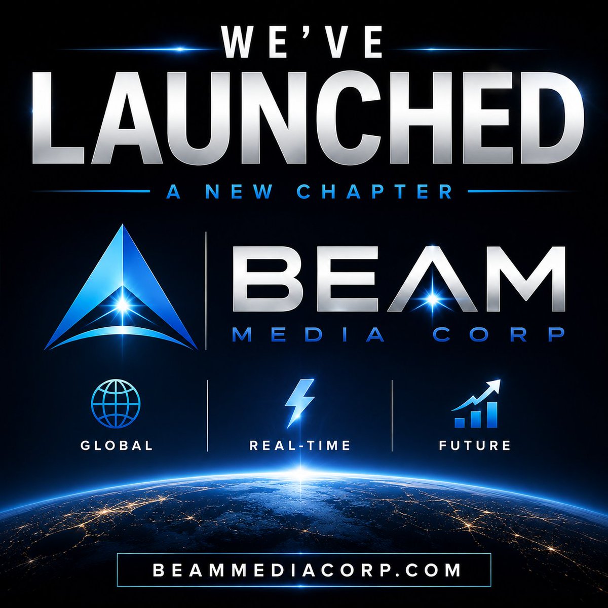 BEAMStreamGG's tweet photo. Today we launched the new corporate website for BEAM Media Corp as we pursue larger partnerships.

BEAM is becoming far more than a livestreaming platform.

Faster Than Light technology with Instant AI. Real-time global infrastructure.

Take a peek at https://t.co/JpbLntCt7v https://t.co/rU9M9pO3vq