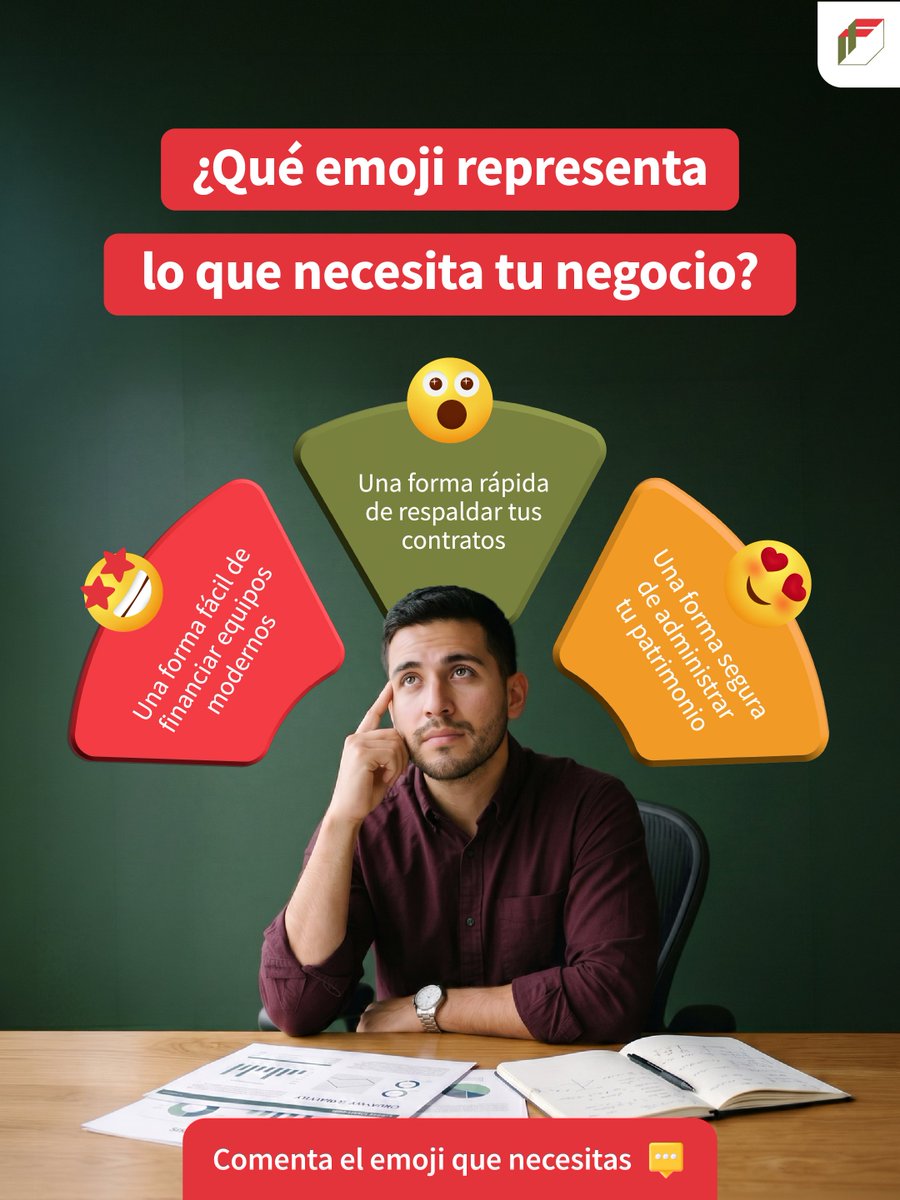 FOGAPI1's tweet photo. ¿Tu negocio necesita las mejores soluciones? 🤔

Comenta el emoji que más te representa y descubre lo que tenemos para ti. 👀💬

#FOGAPI #Soluciones https://t.co/aiM7MPIegO