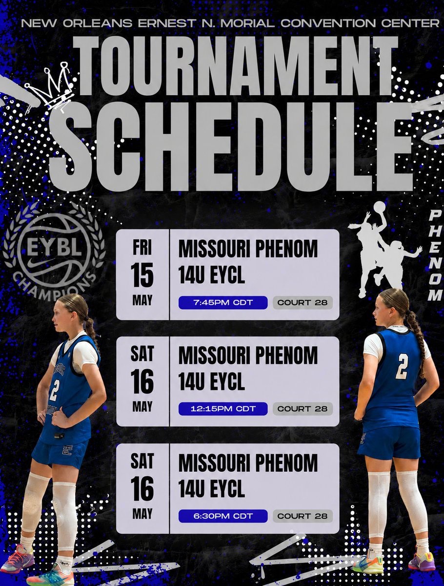 MolinaCourt22's tweet photo. My schedule for Nike Live Session 2 in New Orleans this weekend.
@greglogs  @gageloy23 @FredGarmon10 @coachB_semowbb @KellieHarper @racersWBBcoach @JrAllStar_MO @CoachWebb_23 https://t.co/qS0VvJY6qM