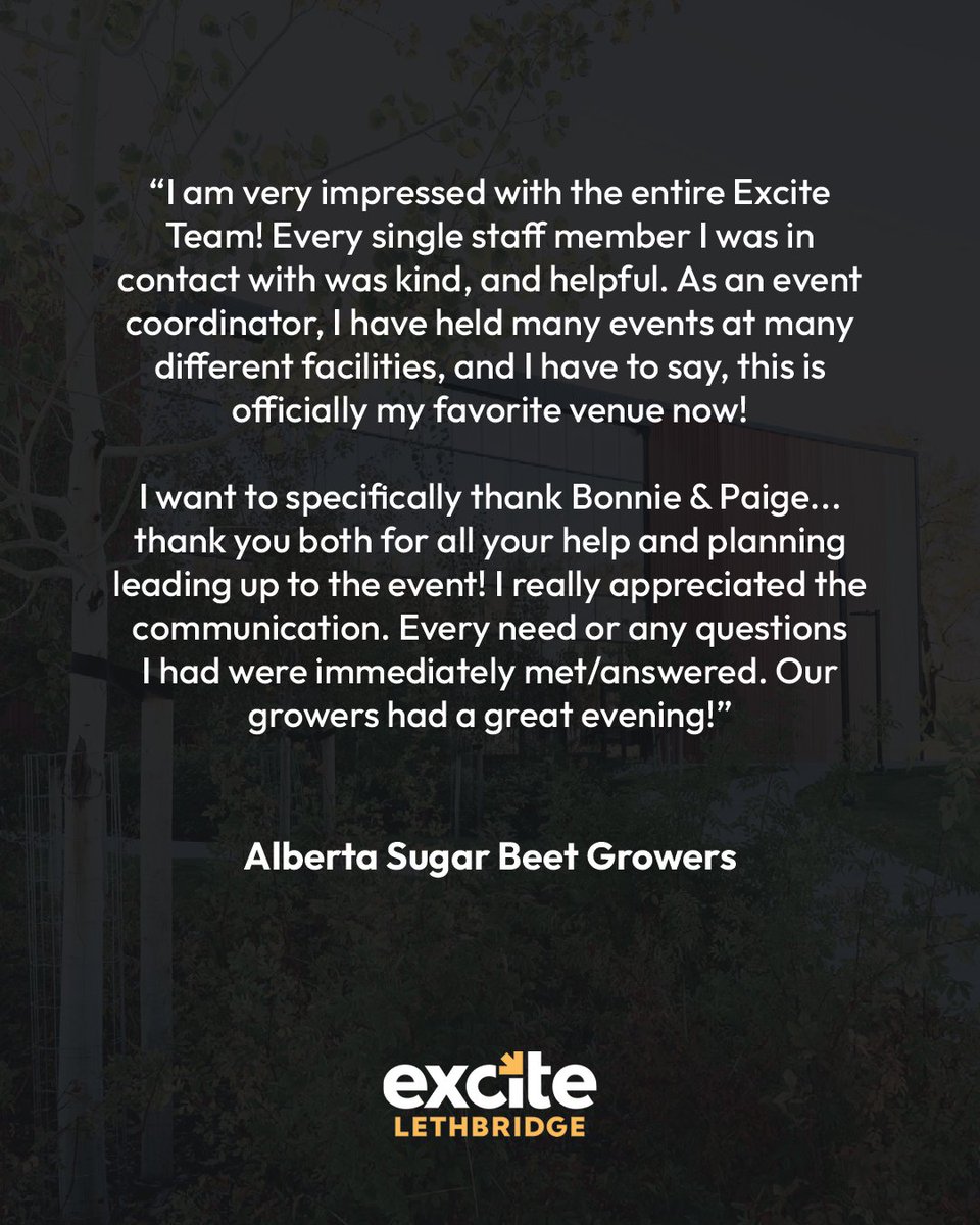ExciteLeth's tweet photo. Your feedback means a lot to our team! Check out what some of our clients had to say. 🤝🎉

Book your event 👉 https://t.co/EQvEXbxlYy https://t.co/I9pnTFiy7p