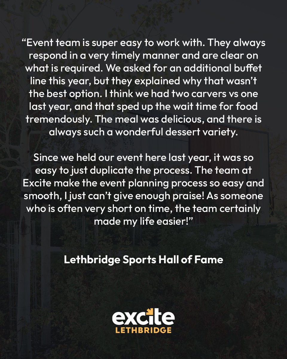 ExciteLeth's tweet photo. Your feedback means a lot to our team! Check out what some of our clients had to say. 🤝🎉

Book your event 👉 https://t.co/EQvEXbxlYy https://t.co/I9pnTFiy7p