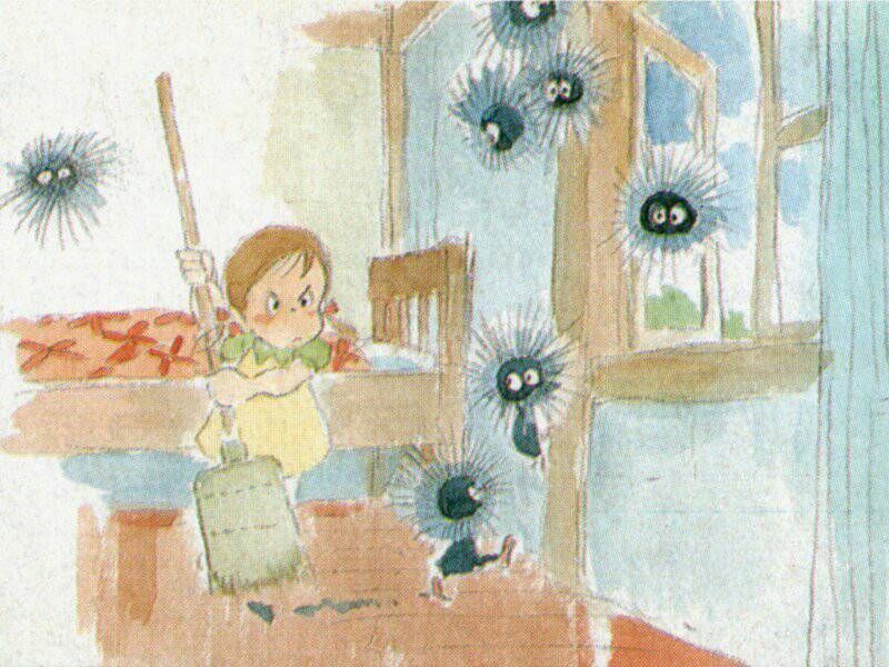 gen_ghibli's tweet photo. ✏️ Boceto original a acuarela de 'Mi vecino Totoro' (Hayao Miyazaki, 1988). https://t.co/q2SBTud4rG
