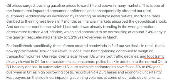 OverlookedAlpha's tweet photo. @atelicinvest Revenue was down sequentially and management pretty pessimistic on the call. -40% could be an overreaction tho https://t.co/GRD8Jvc6bE
