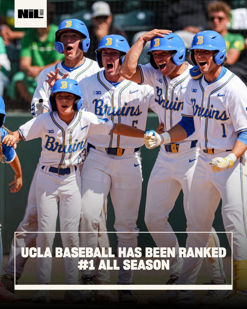 UCLANILStore's tweet photo. .@UCLABaseball has been ranked No. 1 ALL season! https://t.co/GJECLhgj49